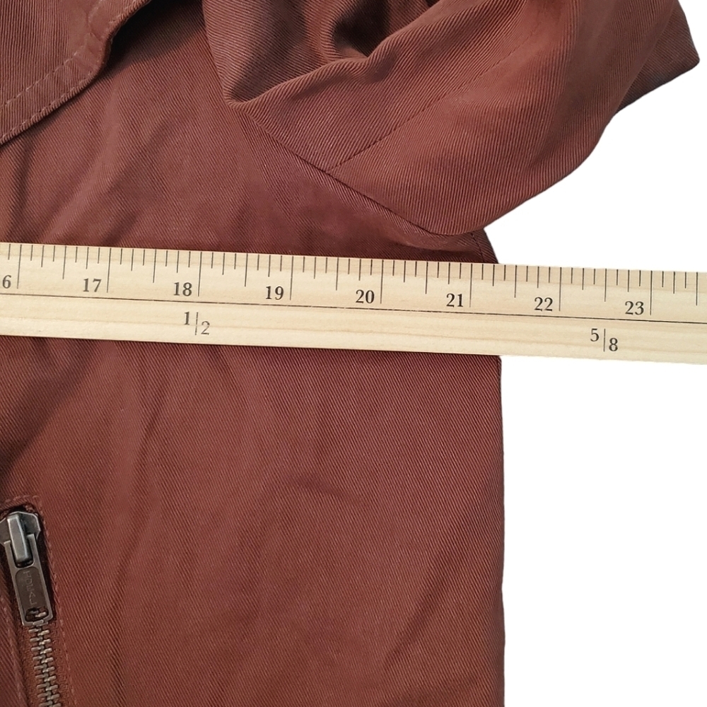 Club Monaco Jacket Blazer 'Richi' Moto Drapy Lightweight Cropped Lyocell (Large) - Picture 9 of 11